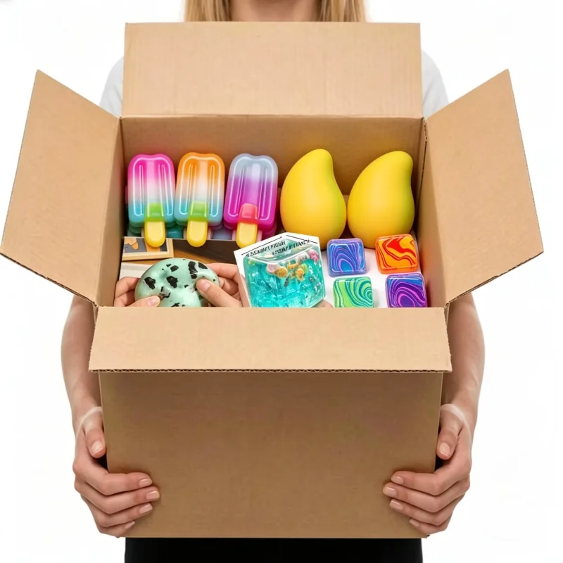 Mystery Box Blind Bag - Serie di Squishy Sensoriali a Sorpresa,