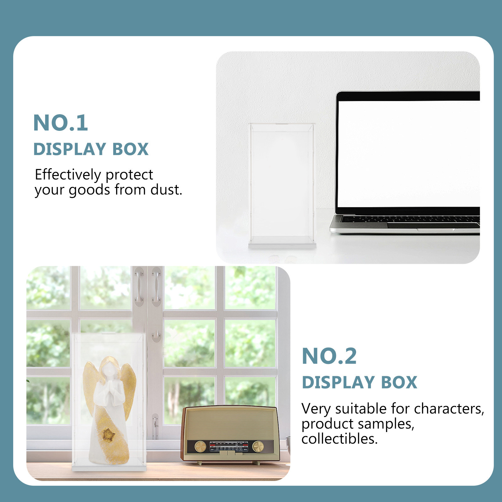 Display Case Acrylic - Espositore in Acrilico Trasparente per Modelli