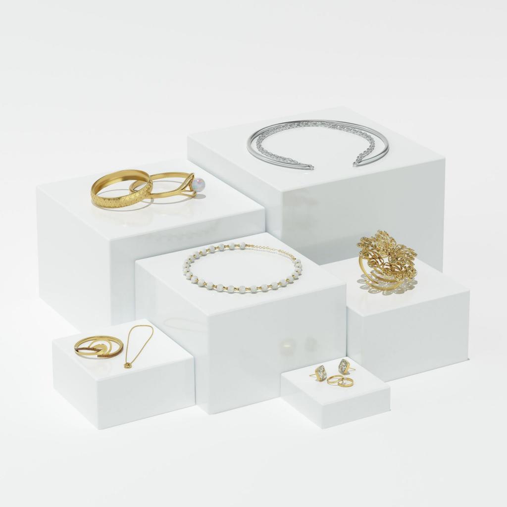 Set di Alzate per Buffet in Ac - Display Risers Set recensione e prezzo
