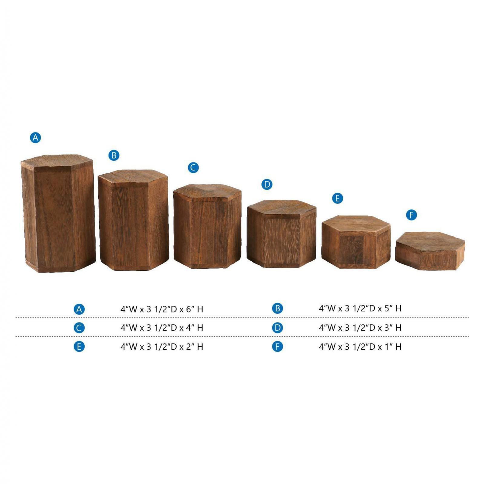 Set di 6 Blocchi Esagonali in  - Display Risers Set recensione e prezzo